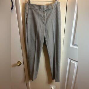 Reiss Black and White Houndstooth Pants